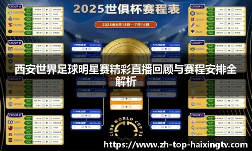 西安世界足球明星赛精彩直播回顾与赛程安排全解析